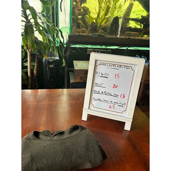 Willi Smith sweater 100% merino wool grey sweater with buttons up back sz small - Picture 8 of 8